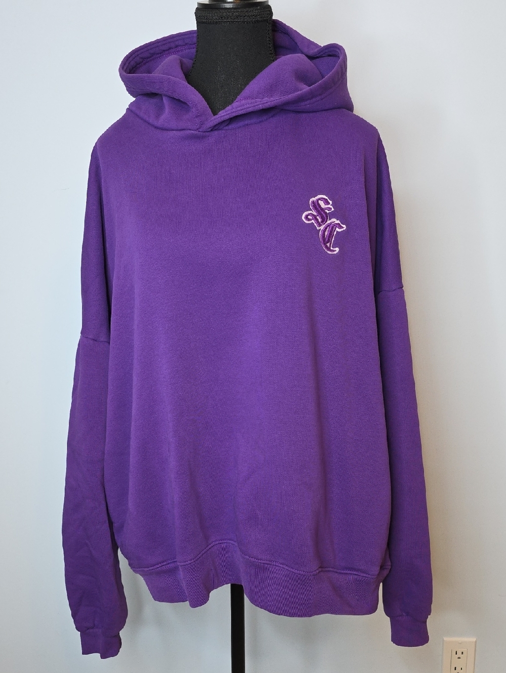 Standard Cloth Purple Hoodie  with Embroidered SC